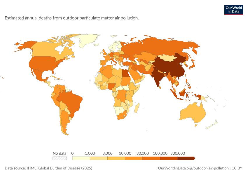 A thumbnail of the "Deaths from outdoor air pollution" chart