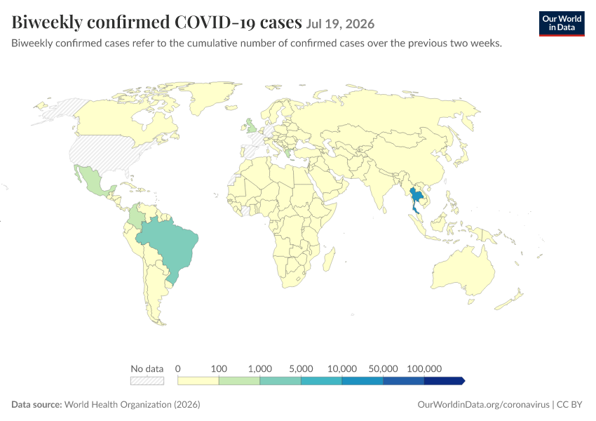 A thumbnail of the "Biweekly confirmed COVID-19 cases" chart