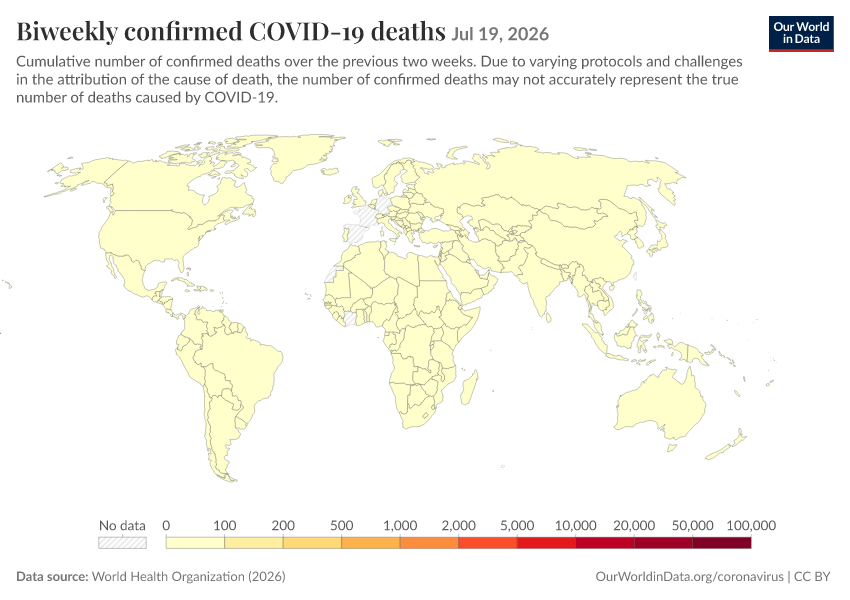 A thumbnail of the "Biweekly confirmed COVID-19 deaths" chart