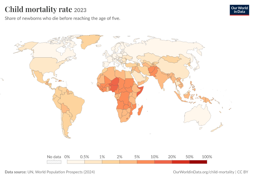 A thumbnail of the "Child mortality rate" chart