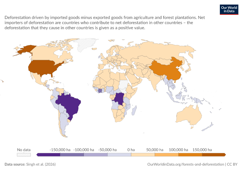 A thumbnail of the "Deforestation embedded in trade" chart