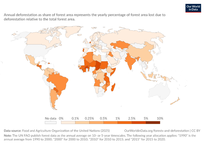 A thumbnail of the "Annual deforestation as a share of forest area" chart