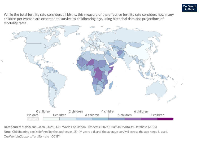 A thumbnail of the "Fertility rate accounting for survival until childbearing age" chart