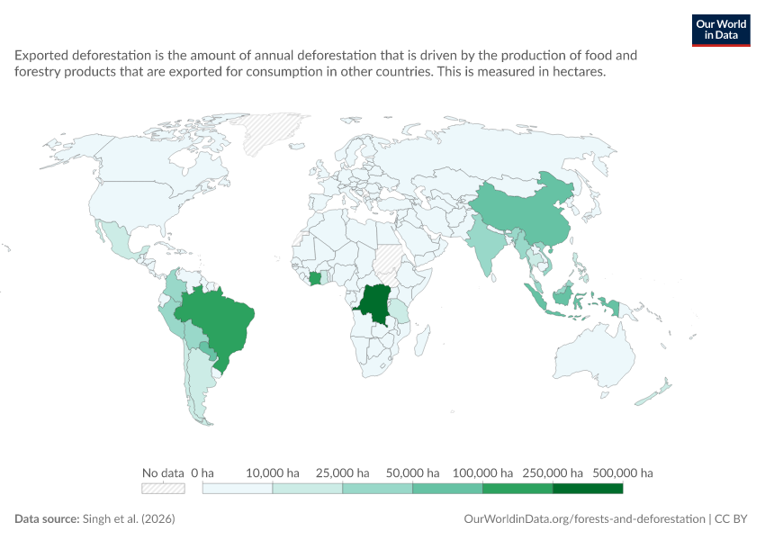 A thumbnail of the "Exported deforestation" chart