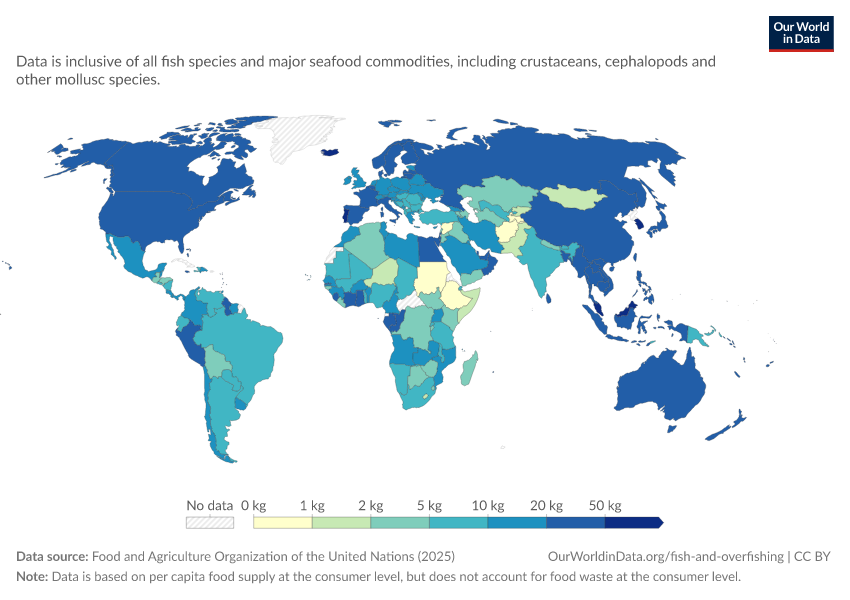 A thumbnail of the "Fish and seafood consumption per capita" chart