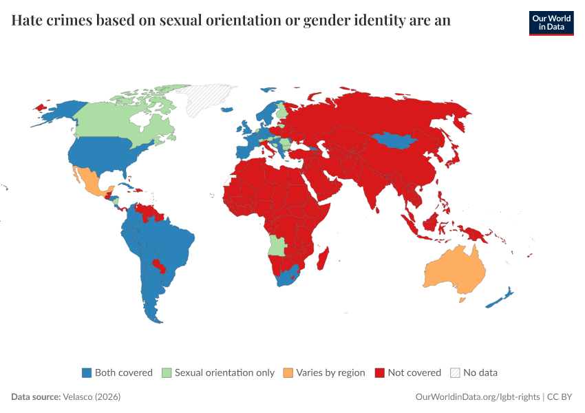 A thumbnail of the "Hate crimes based on sexual orientation or gender identity are an aggravating circumstance" chart