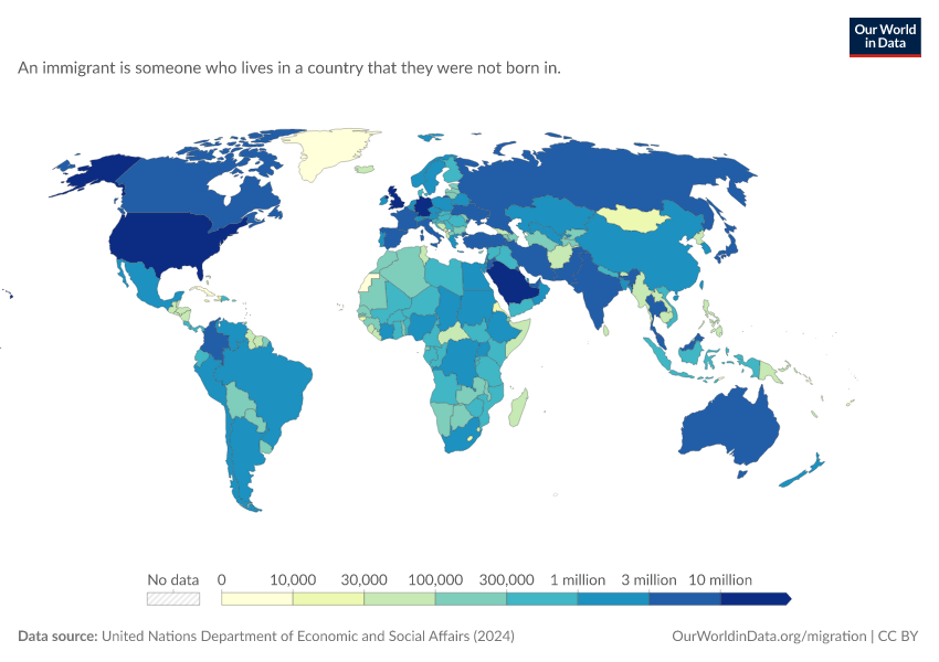 A thumbnail of the "Total number of international immigrants" chart