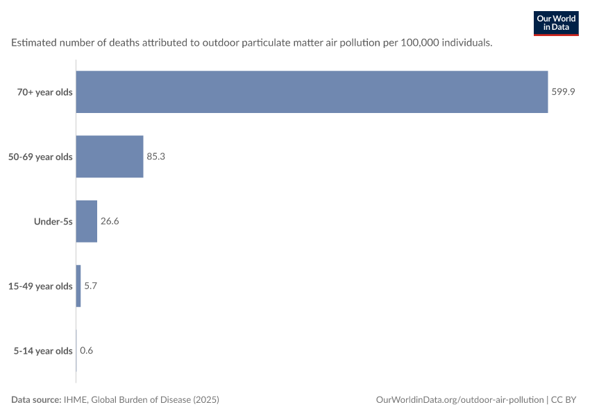 A thumbnail of the "Outdoor air pollution death rate by age" chart