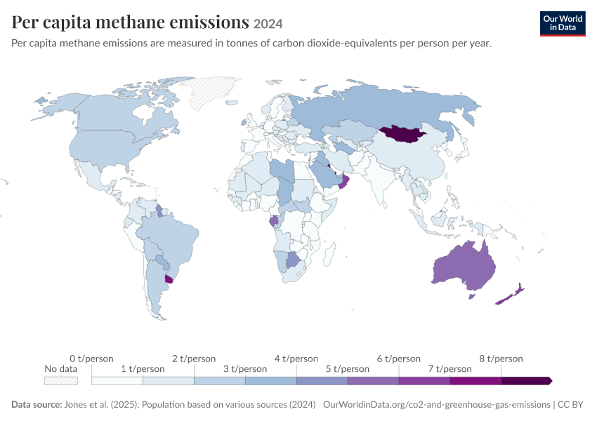 A thumbnail of the "Per capita methane emissions" chart