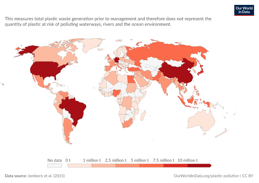 A thumbnail of the "Plastic waste generation" chart