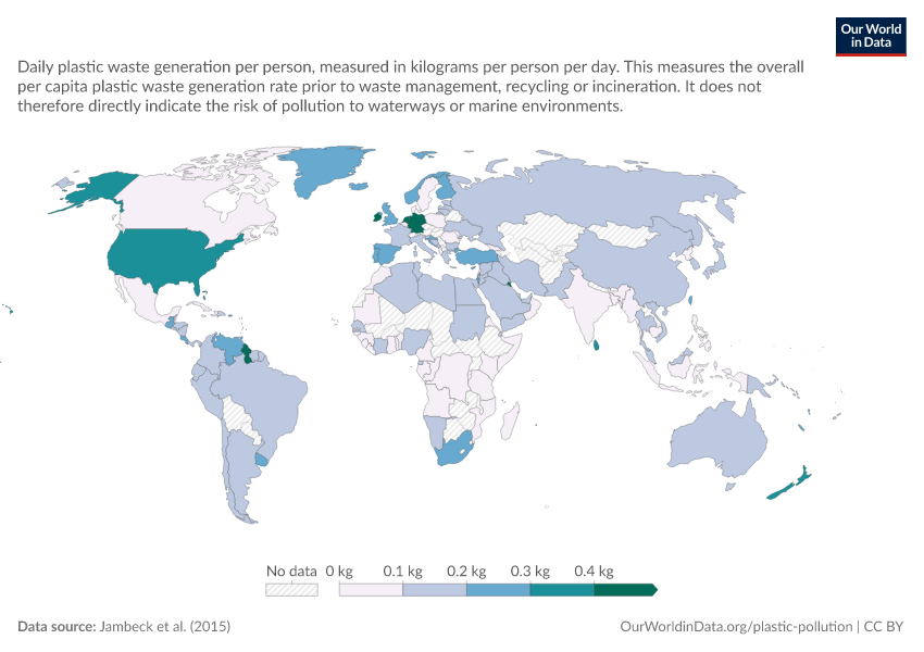 A thumbnail of the "Plastic waste generation per capita" chart