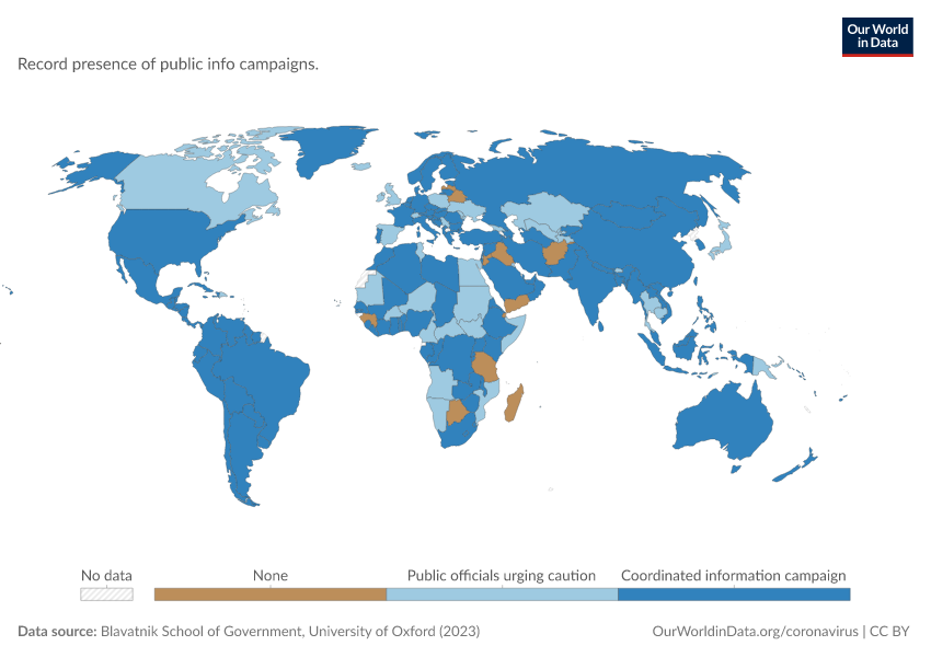 A thumbnail of the "Public information campaigns on the COVID-19 pandemic" chart