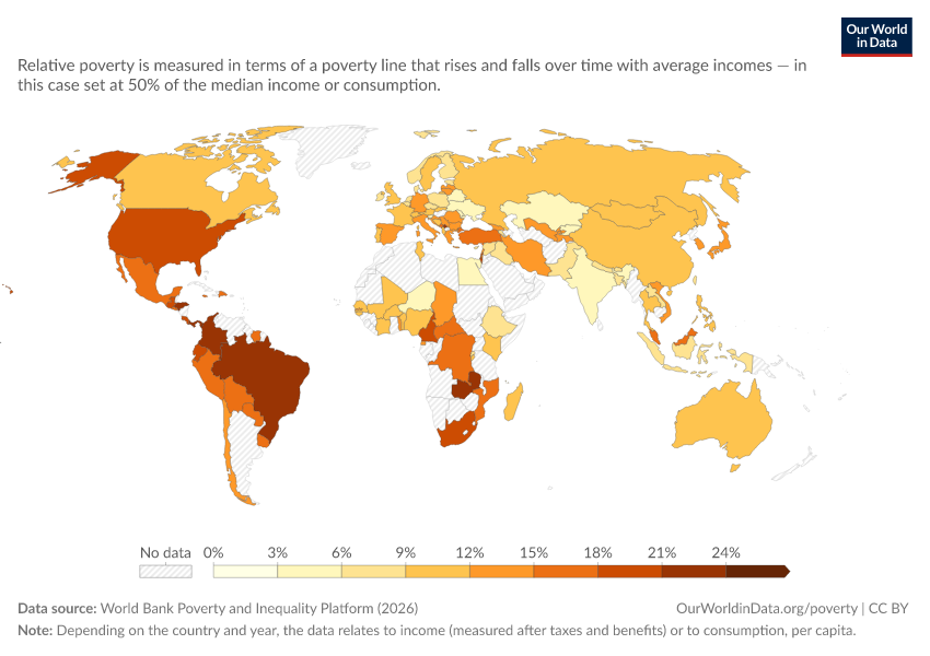 A thumbnail of the "Relative poverty: Share of population below 50% of the median" chart