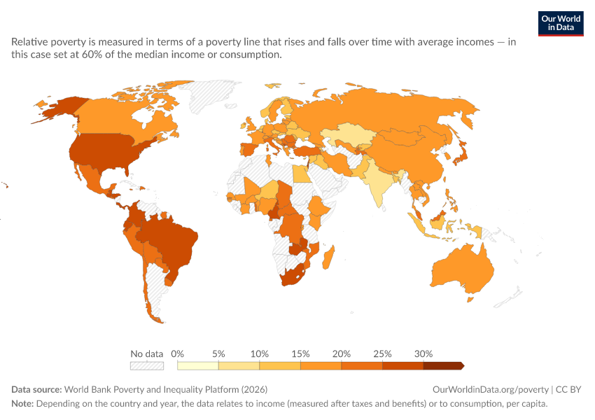 A thumbnail of the "Relative poverty: Share of population below 60% of the median" chart