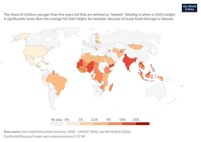 A thumbnail of the "Malnutrition: Share of children who are wasted" chart