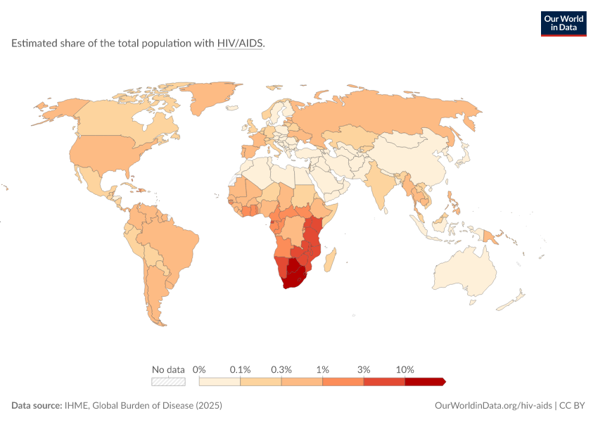 A thumbnail of the "Share of the population living with HIV/AIDS" chart