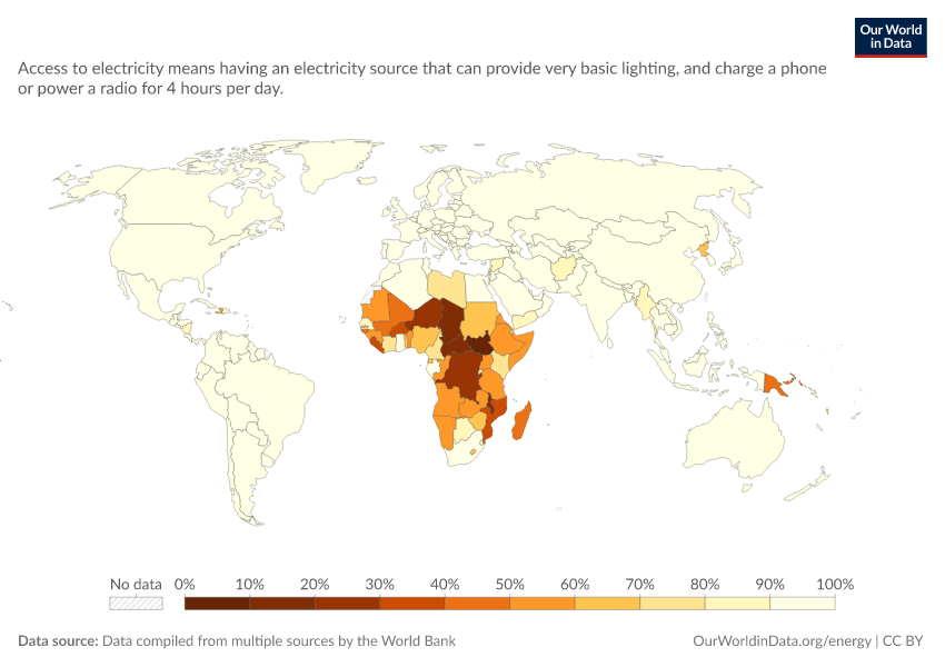 A thumbnail of the "Share of the population with access to electricity" chart