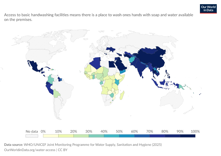 A thumbnail of the "Share of rural population with access to basic handwashing facilities" chart